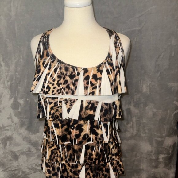 A’gaci A’gaci‎ A’gaci small racer back tank EUC animal print - Picture 1 of 3
